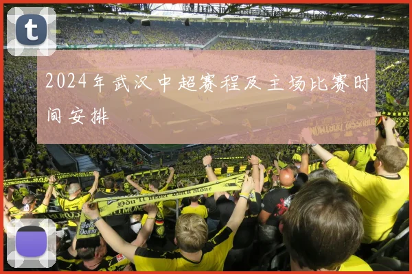 2024年武汉中超赛程及主场比赛时间安排